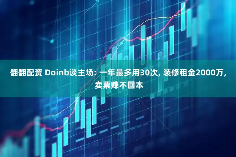 翻翻配资 Doinb谈主场: 一年最多用30次, 装修租金2000万, 卖票赚不回本